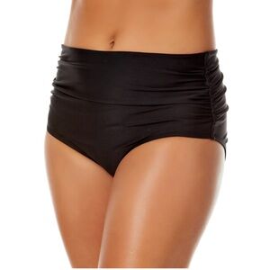 Anne Cole Black Convertible Swim Bottoms Bikini Swimsuit Wear 3 Ways